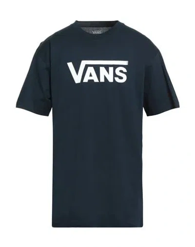 Vans Mn  Classic Man T-shirt Navy Size L Cotton In Blue