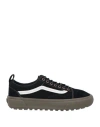 Vans Mte Woman Sneakers Black Size 8 Soft Leather In Black
