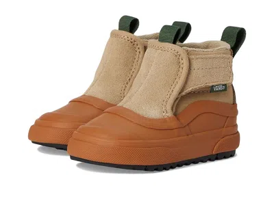 Vans Mtetm Slip-on Hi Terrav (infant/toddler) Kids Shoes Brown/green : 8.5 Toddler M, Leather