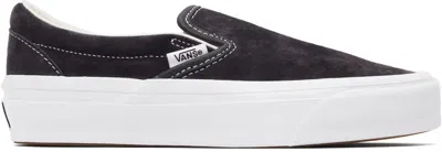 Vans Navy Lx Classic Slip-on 98 Snekaers In Pig Suede Nine Iron