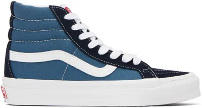 Vans Navy Og Sk8-hi Lx Sneakers In (suede/canvas) Navy/