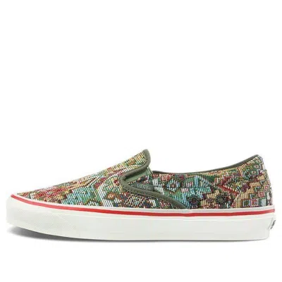 Vans Nigel Cabourn X Og Classic Slip-on Lx 'carpet Green Mix' In Multi