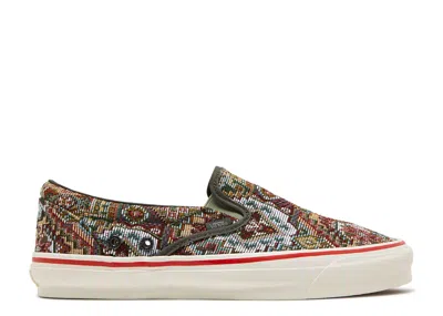 Vans Nigel Cabourn X  Og Classic Slip-on Lx 'carpet Green Mix' In Multi