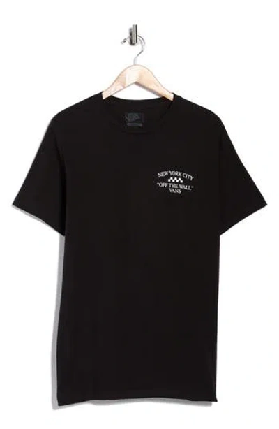 Vans Nyc Fire Escape Logo Graphic T-shirt In Black