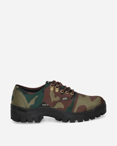 Vans Oamc Authentic Oxford Sneakers Woodland Camo Green In Multi