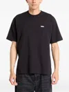 Vans Off The Wall Cotton T-shirt In Black