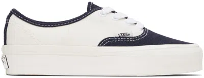 Vans Off-white & Navy Authentic Reissue 44 Sneakers In Lx Baritone Blue
