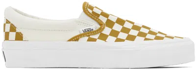 VANS OFF-WHITE & YELLOW SLIP-ON REISSUE 98 LX SNEAKERS