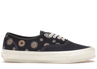 Pre-owned Vans Og Authentic Lx Kith For Vault Medallion Sneakers In Navy Blue Blazer/white In Multi