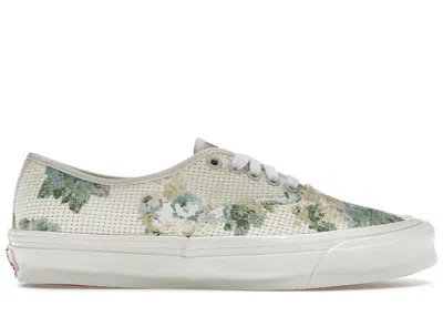 Pre-owned Vans Og Authentic Lx Kith For Vault Vintage Floral Sneakers In Turtledove/yellow