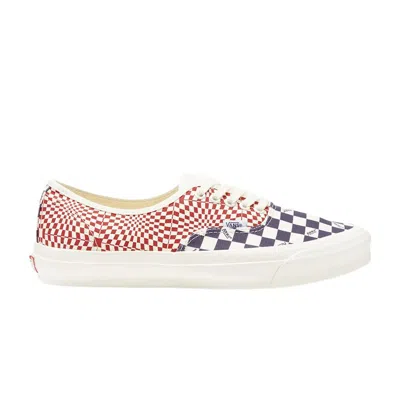 Pre-owned Vans Og Authentic Lx 'logo Check Indigo Red'