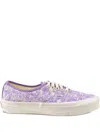 Vans Og Authentic Lx Wash-effect Sneakers In Purple