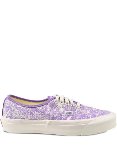 Vans Og Authentic Lx Wash-effect Sneakers In Purple
