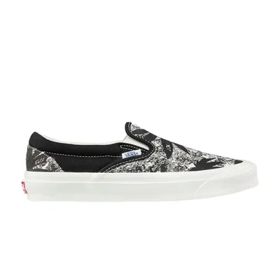 Pre-owned Vans Og Classic Slip-on Lx 'palm Acid Wash Summer Leaf - Black'