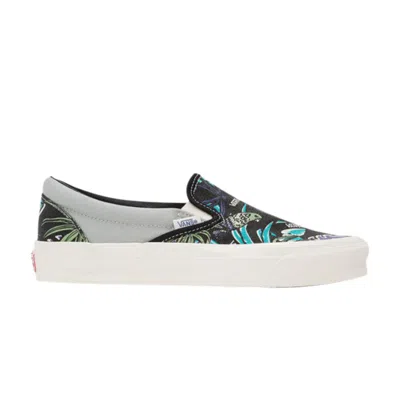 Pre-owned Vans Og Classic Slip-on Lx 'parrot Hawaiian - Black' In Green