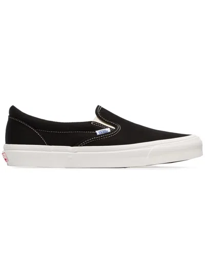 Vans Black Vault Slip On Cotton Canvas Sneakers
