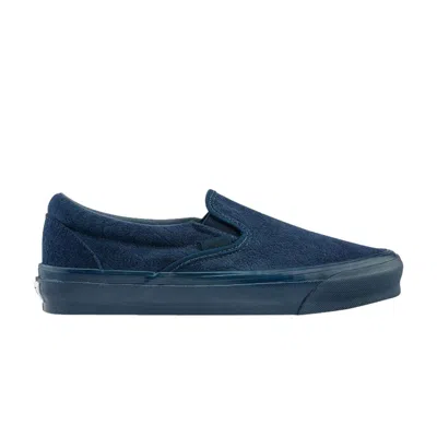 Pre-owned Vans Og Classic Slip-on 'velvet Embroidery - Leopard Dress Blues'