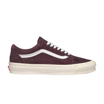 Pre-owned Vans Og Old Skool Lx 'pig Suede - Wine' In Purple