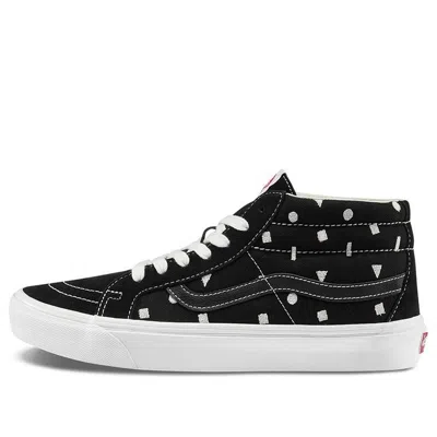 Vans Og Sk8-mid Lx Black Geometry Pattern