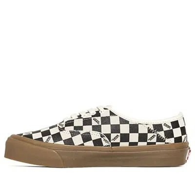 Vans Og Style 43 Lx 'checkerboard Gum' In Black