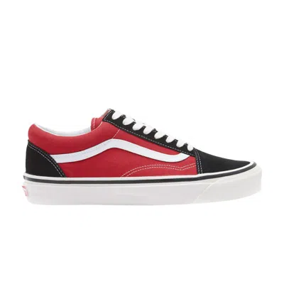 Pre-owned Vans Old Skool 36 Dx 'anaheim Factory - Black Red'