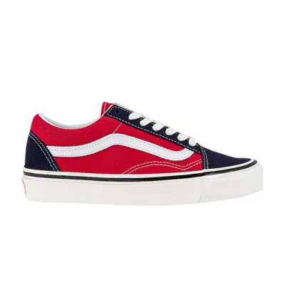 Pre-owned Vans Old Skool 36 Dx 'anaheim Factory - Navy Red'