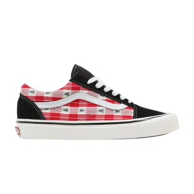 Pre-owned Vans Old Skool 36 Dx 'anaheim Factory - Red Plaid'