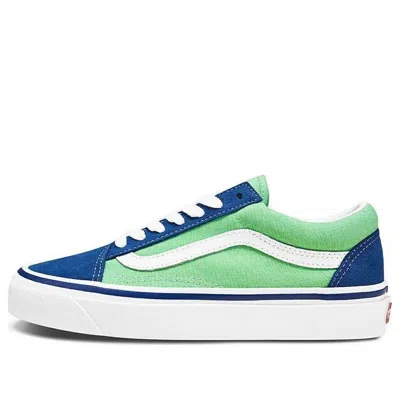 Vans Old Skool 36 Dx Men Skateboarding 'blue Green' In Multi
