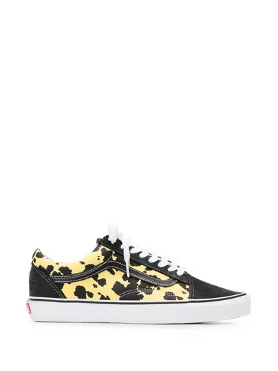 Vans Old Skool Animal-print Sneakers In Black