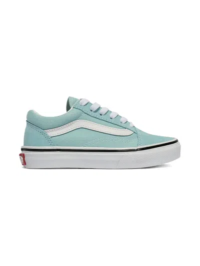 Vans Kids' Old Skool "aquatic True White" Sneakers In Blue