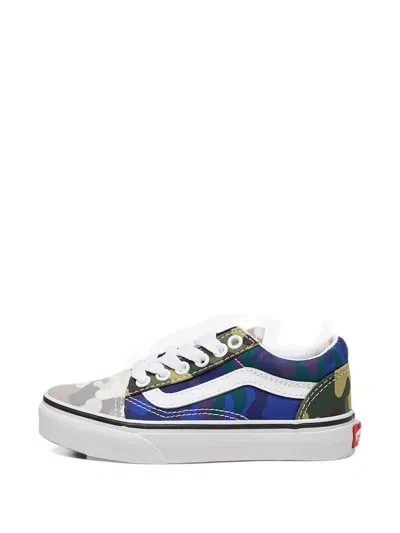 Vans Kids' Old Skool Camouflage Sneakers In Multi