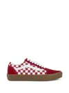 Vans Old Skool Check-pattern Sneakers In Red