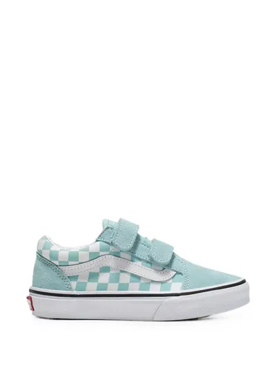 Vans Kids' Old Skool Checkerboard Sneakers In Blue
