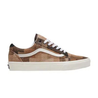 Pre-owned Vans Old Skool 'checkerboard Sweater - Brown' | Men's Size 9.5