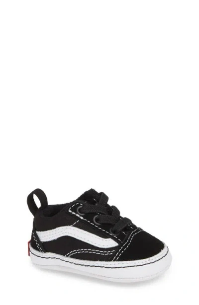 Vans Old Skool Crib Shoe In Black/true