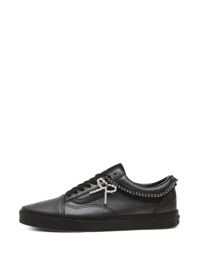 Vans Old Skool Faux-pearl-embellished Sneakers In Black