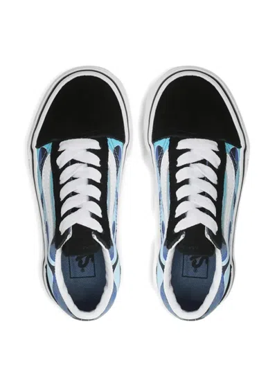 Vans Kids' Old Skool Flame Sneakers In Black