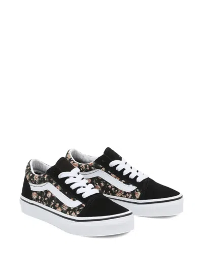 Vans Kids' Old Skool Floral-print Sneakers In Multi