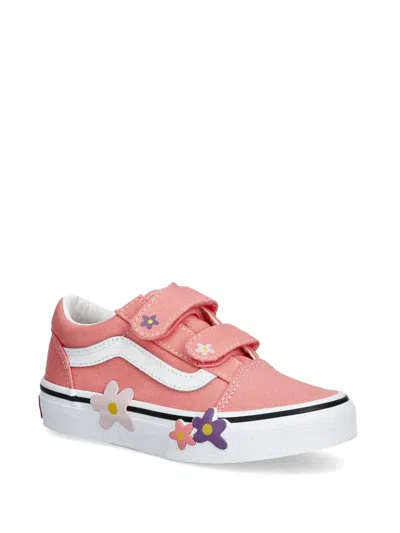 Vans Kids' Old Skool Flower-patch Sneakers In Pink