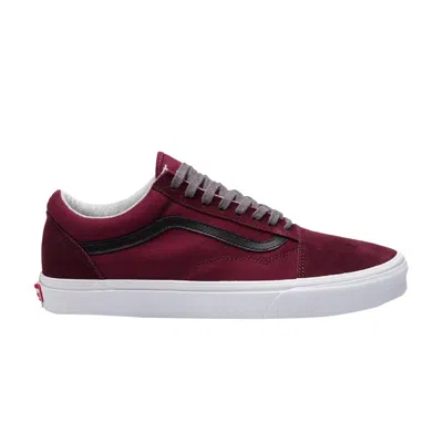 Pre-owned Vans Old Skool 'jersey Lace Port Royale Black' | Red | Men's Size 7