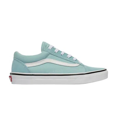 Pre-owned Vans Old Skool Kids 'aquatic True White' | Blue | Kid's Size 5