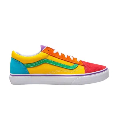 Pre-owned Vans Old Skool Kids 'rainbow Colorblock' | Multi-color | Kid's Size 5 In Multicolor
