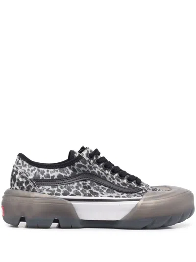 Vans Old Skool Leopard-print Sneakers In White