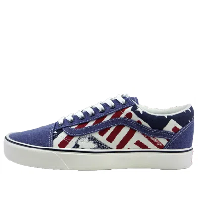 Vans Old Skool Lite Training Shoes 'blue Red' In Multi
