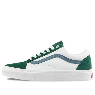 Vans Old Skool Low Tops Casual Skateboarding Shoes Unisex White Green