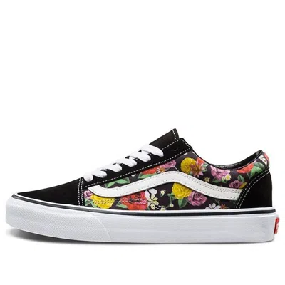 Vans Old Skool Tapered Floral-print Sneakers In Black