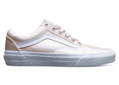 Pre-owned Vans Old Skool Lux Satin (women's) Sneakers In Blush/true White In Multi