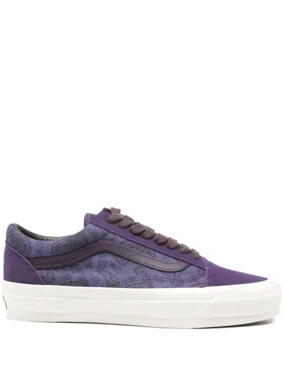 Vans Old Skool Lx Paisley-print Sneakers In Purple