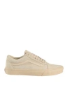 Vans Old Skool Man Sneakers Beige Size 9 Leather In Beige