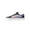 Vans Old Skool Men's Low Shoe (electric Flame) Black/true White In Multi